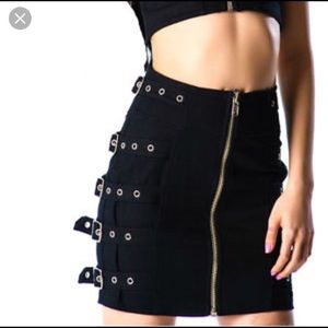 Lip Service Buckle Skirt